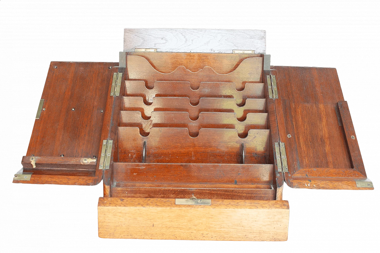 Oak letter box, early 20th century 8