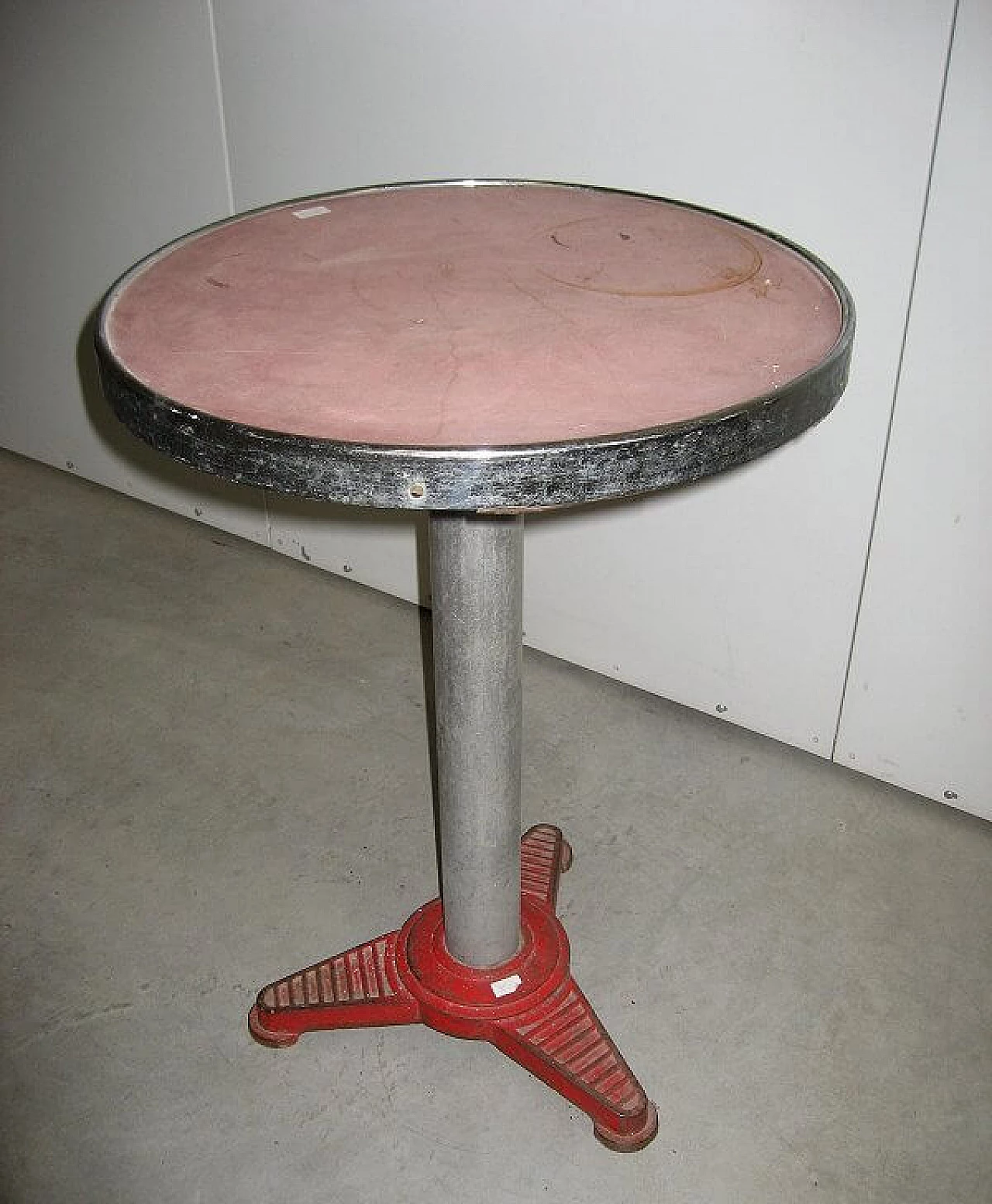 Tavolino tondo da bistrot, anni '50 2