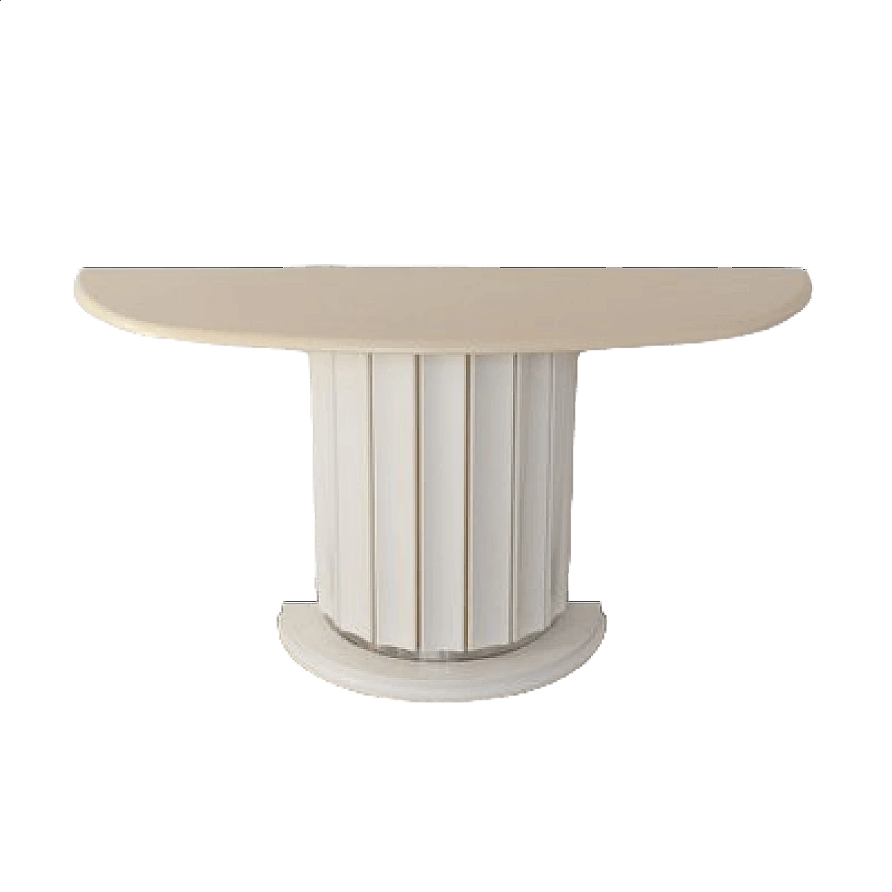 White lacquered console table in the style of Aldo Tura, 1970s 8