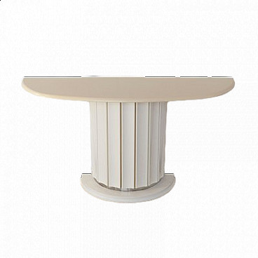 White lacquered console table in the style of Aldo Tura, 1970s
