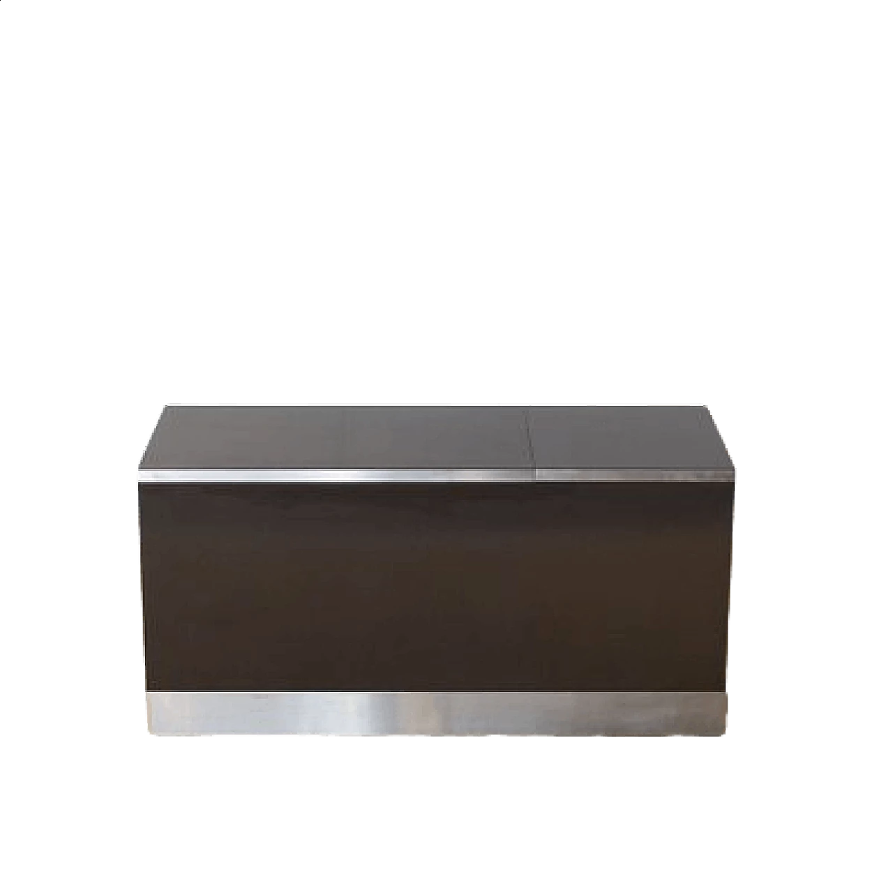 Credenza laccata marrone di Mario Sabot, anni '70 9