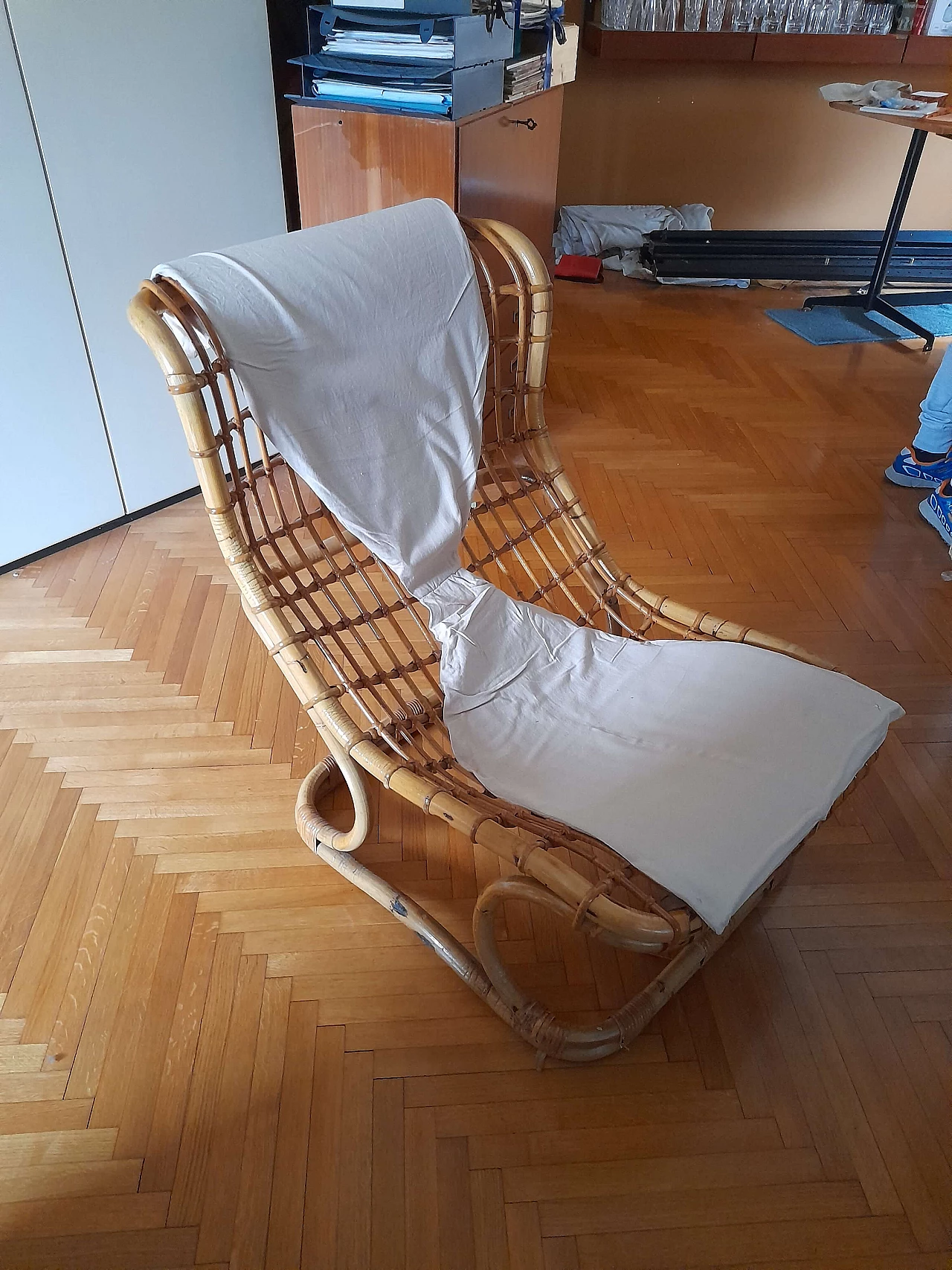 BP9 bamboo armchair by Tito Agnoli, 1970s 2