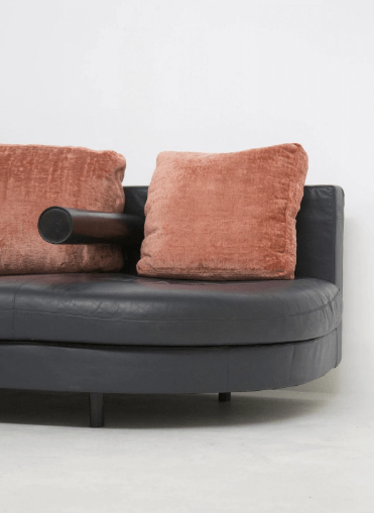 Corner sofa in leather by Antonio Citterio for B&B Italia, 1980s 3