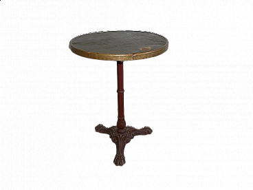 Cast iron round bistro table, 20th century