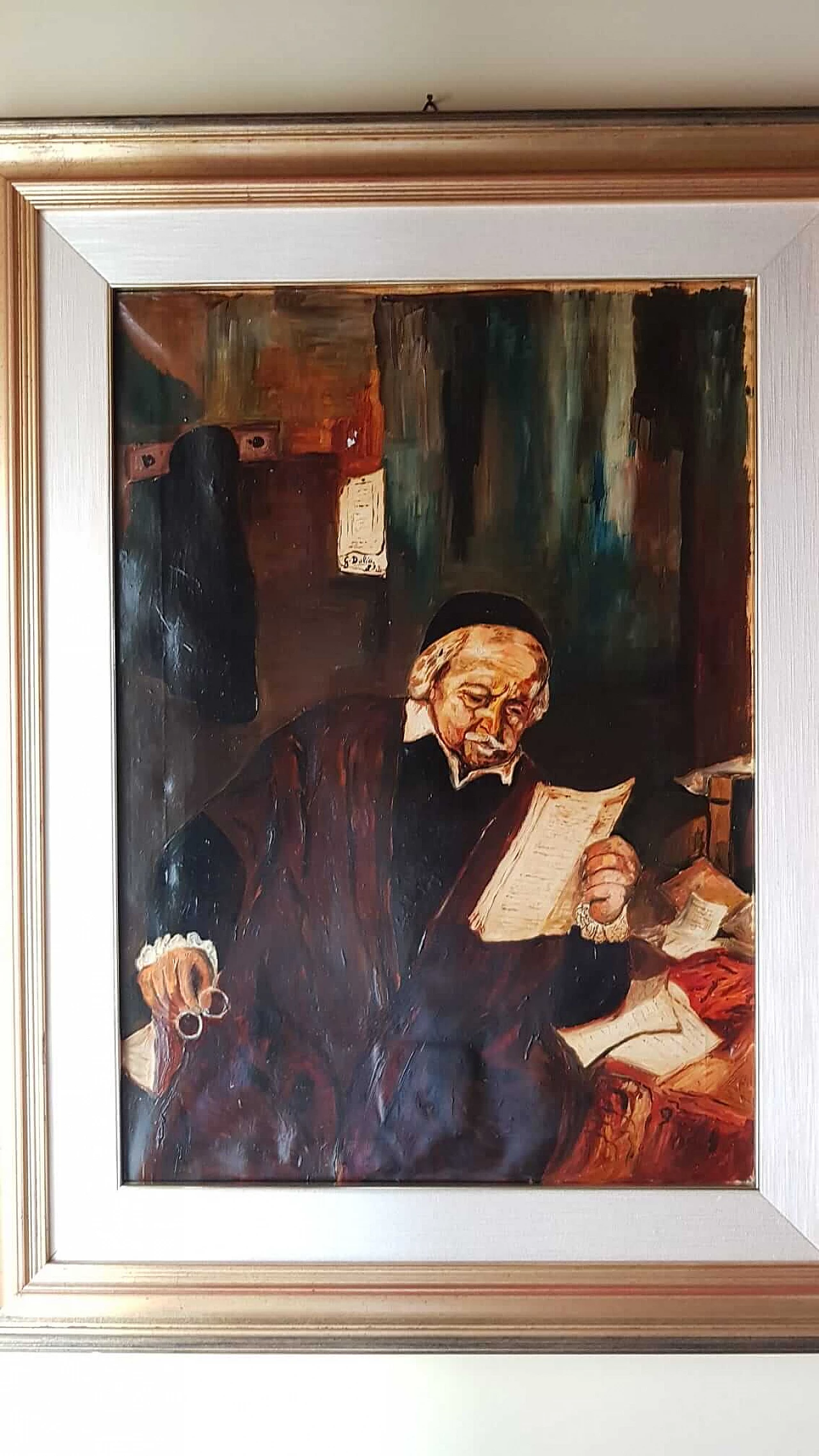 G. Dalia, il notaio, dipinto olio su tela, 1983 2