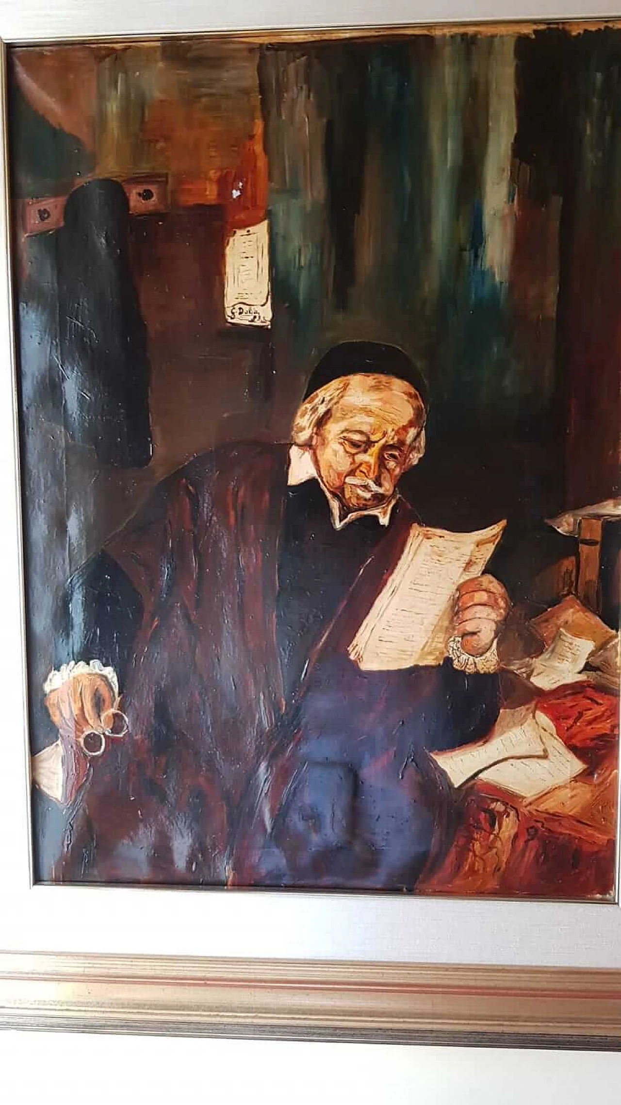 G. Dalia, il notaio, dipinto olio su tela, 1983 3