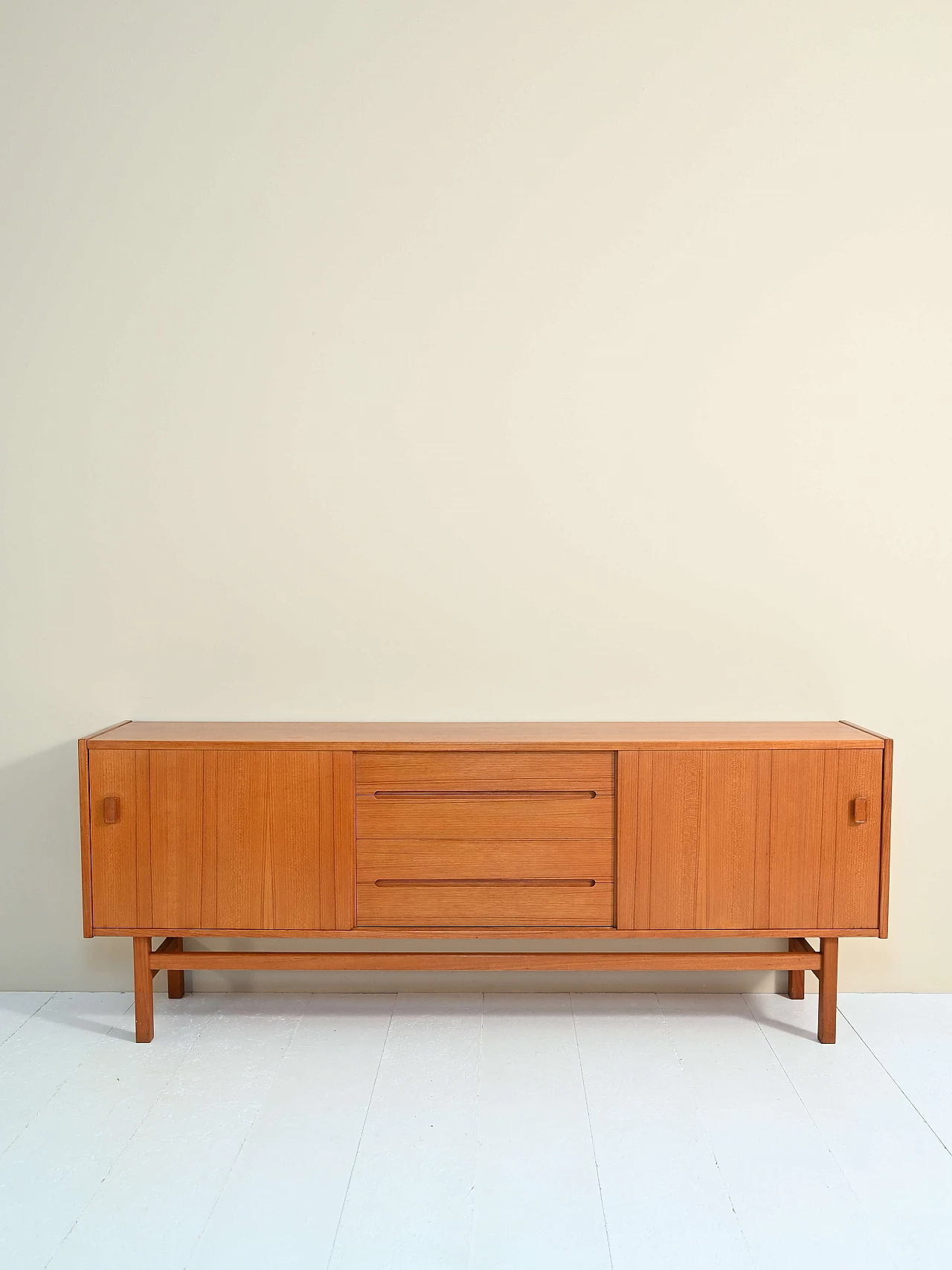 Madia di Nils Johnosson in teak, anni '50 1
