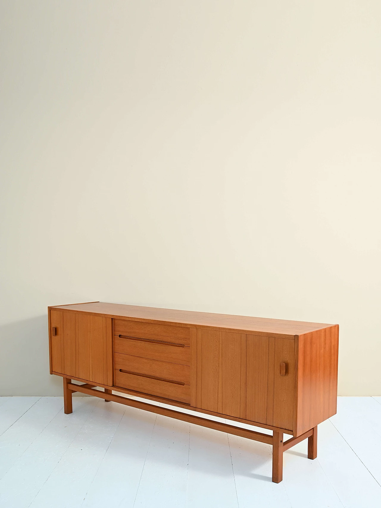 Madia di Nils Johnosson in teak, anni '50 10