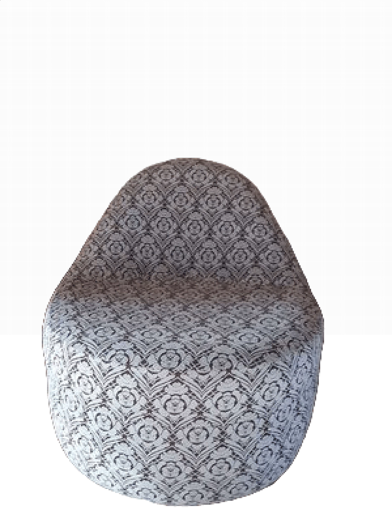 Poltrona con tessuto fantasia, anni '70 13