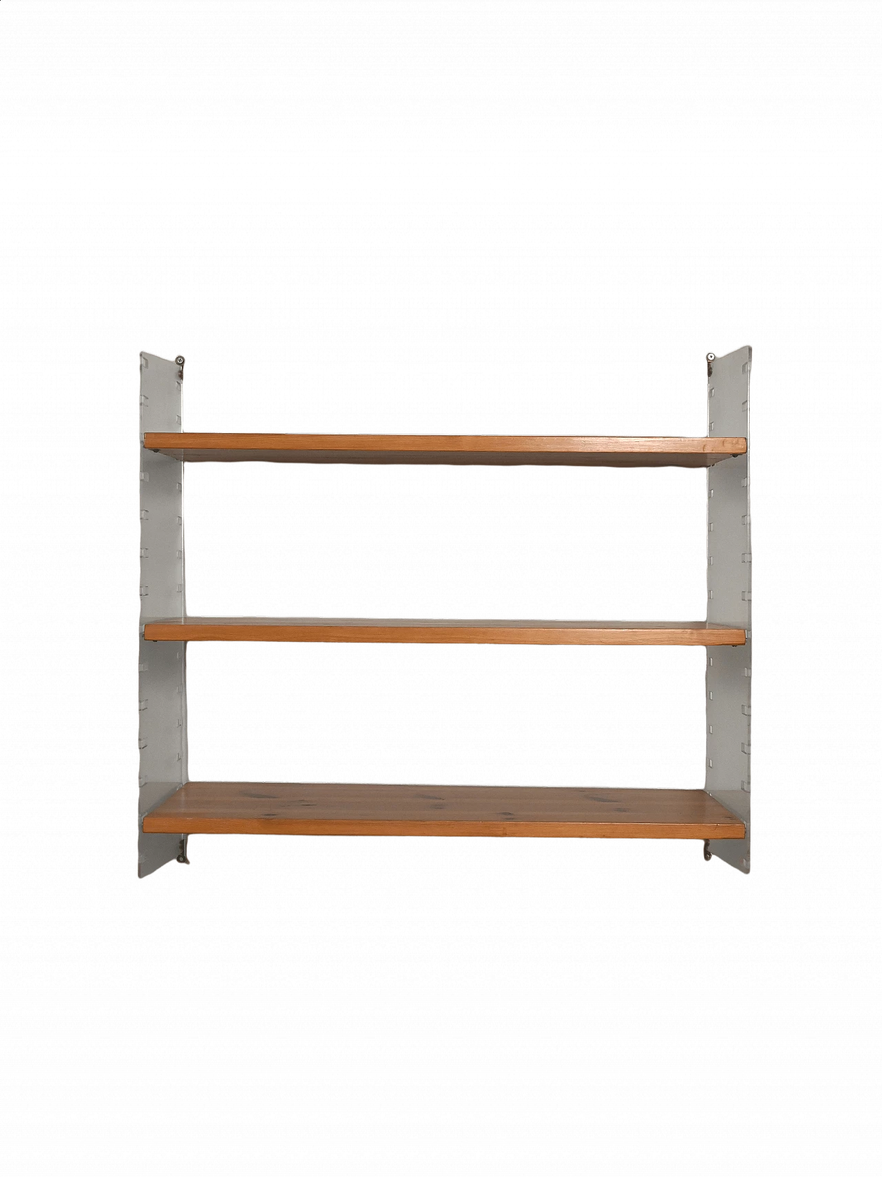 Libreria Hylla a parete in teak e plexiglass, anni '60 8