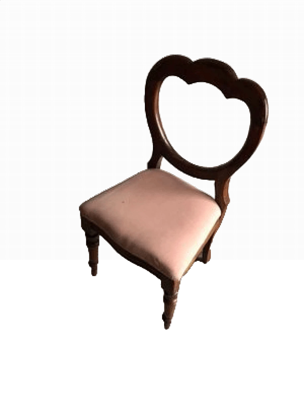 French armchair  in wood with upholstered seat, early 1900s 7