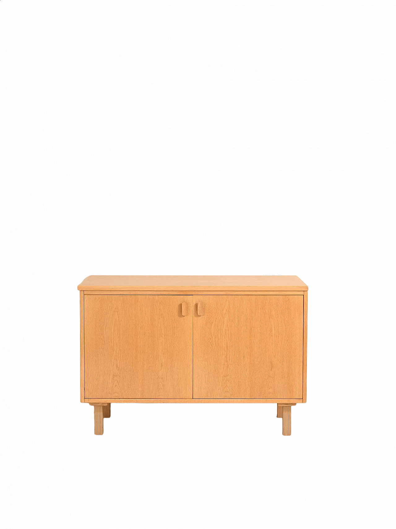 Oak TV cabinet with doors, 1960s 11
