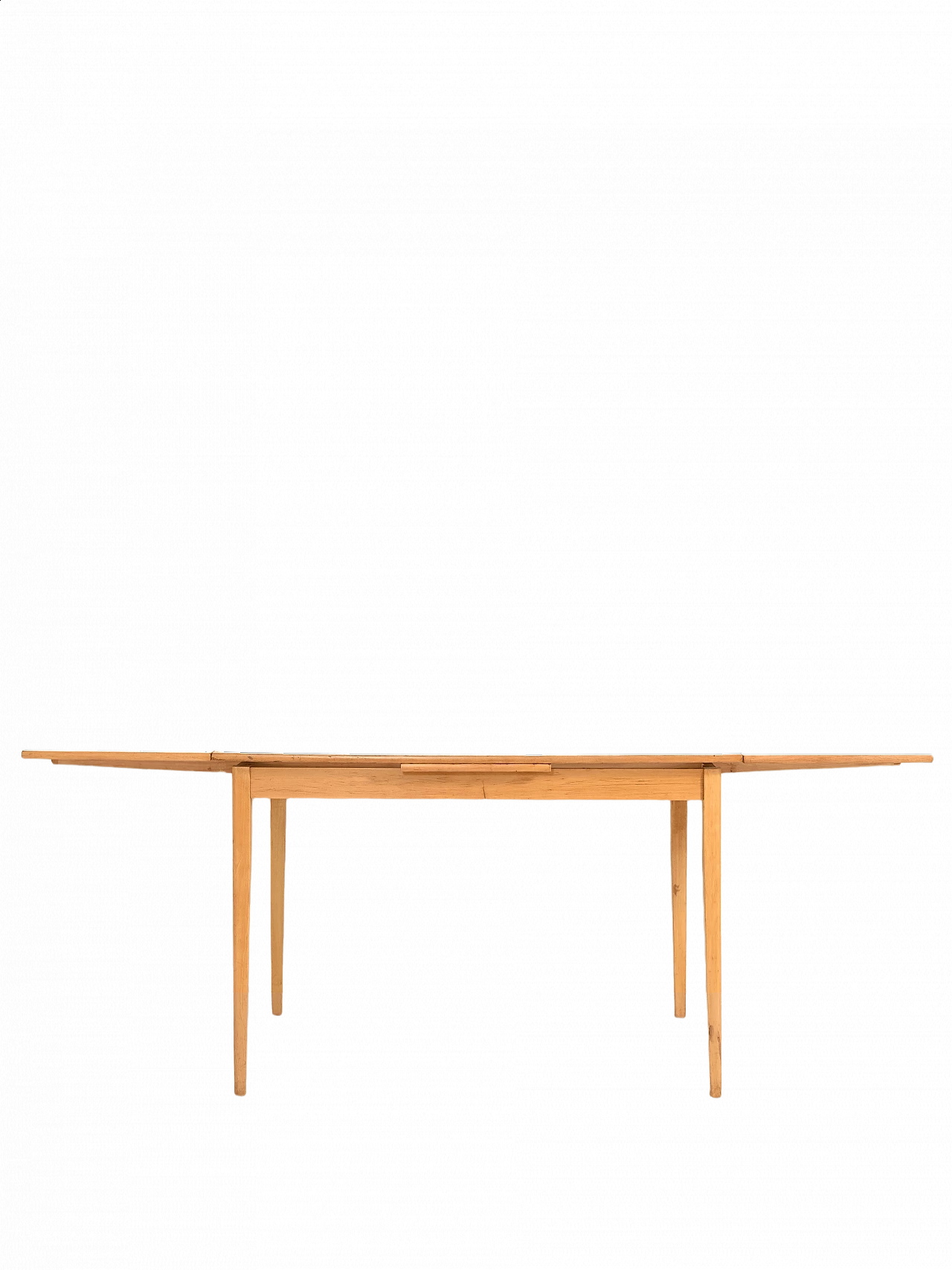Tavolo scandinavo allungabile in rovere con piano in formica, anni '60 9