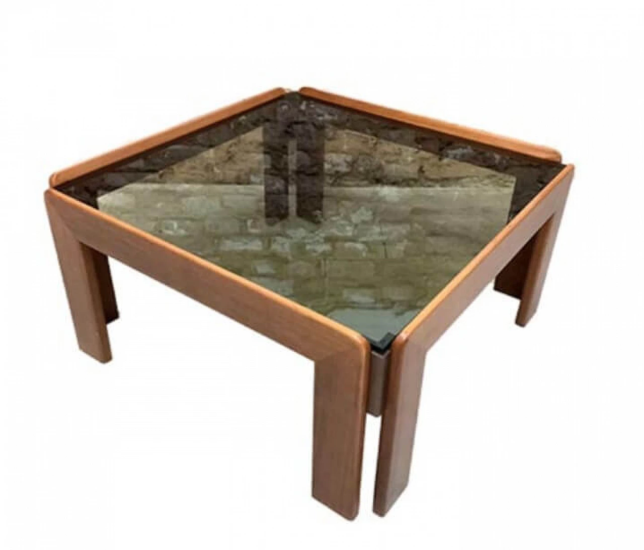 Wooden coffee table by Tobia Scarpa for Cassina, 1970s 1