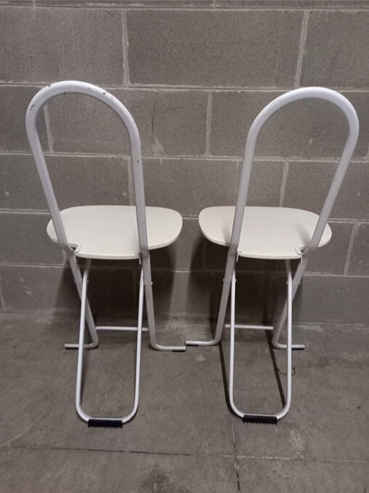 Pair of Dafne folding chairs by Rinaldi for Thema, 1970s 4