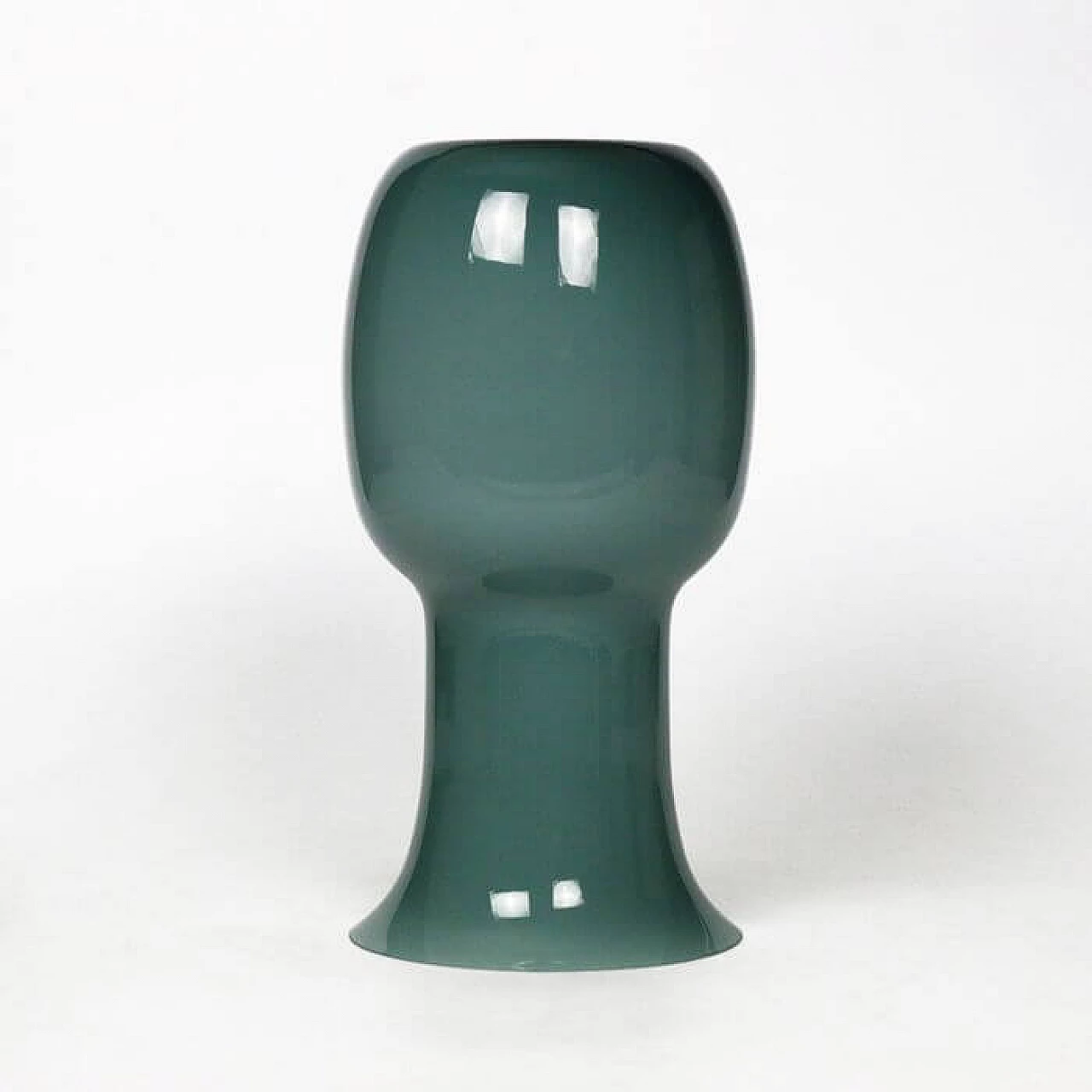 Vase in petrol colored Murano glass 3