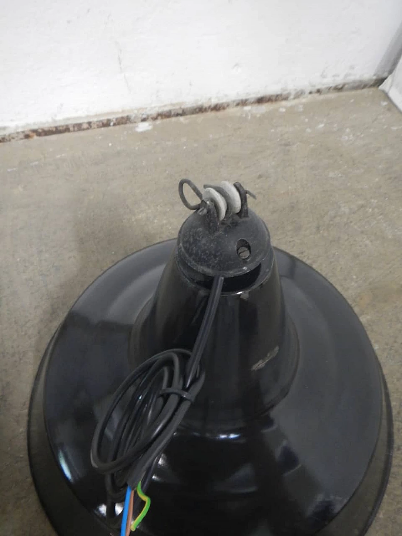 D45 lamp in black metal, 1950s 4