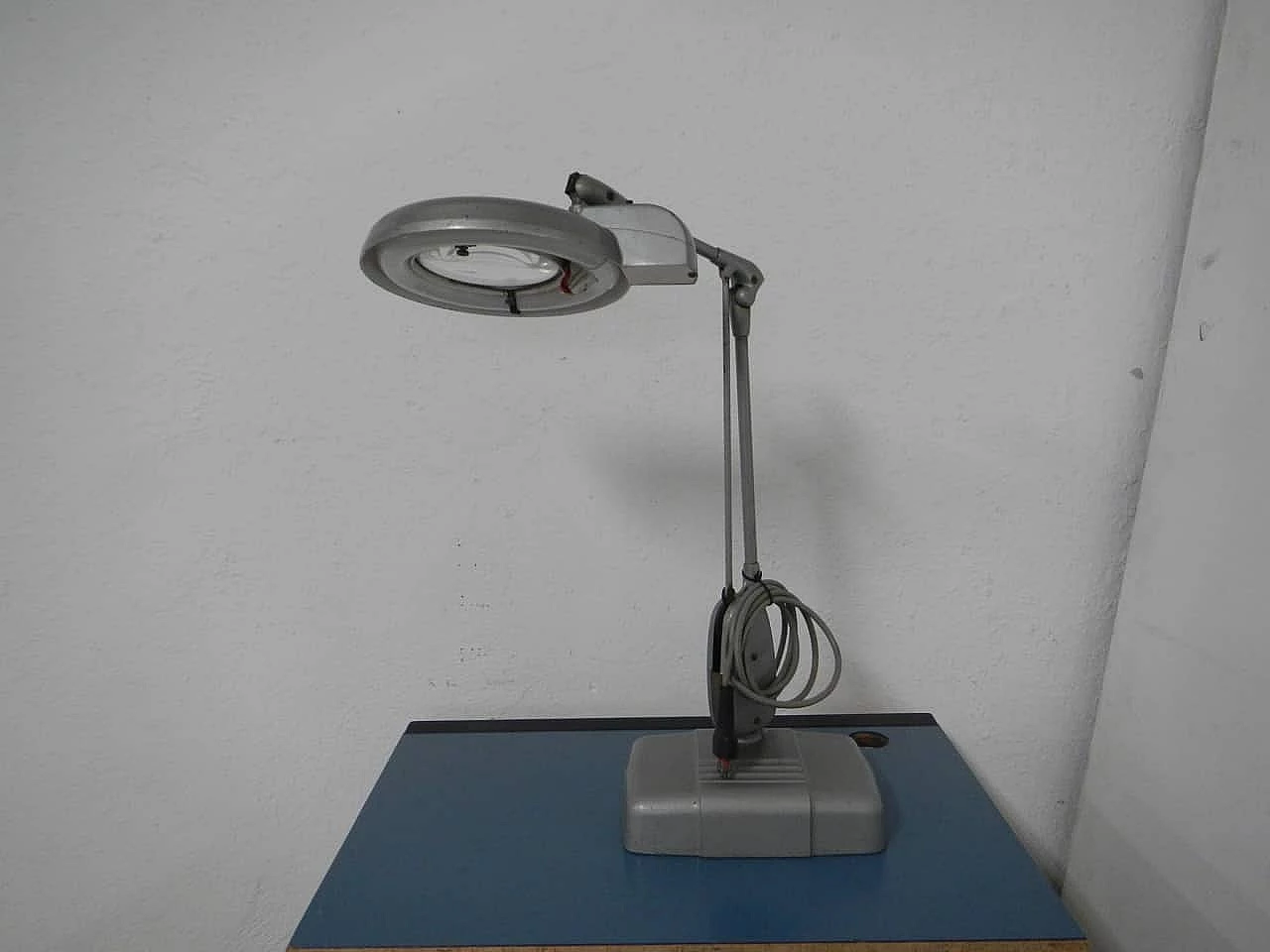 Goldsmith's lamp with magnifying glass, 1970s 8