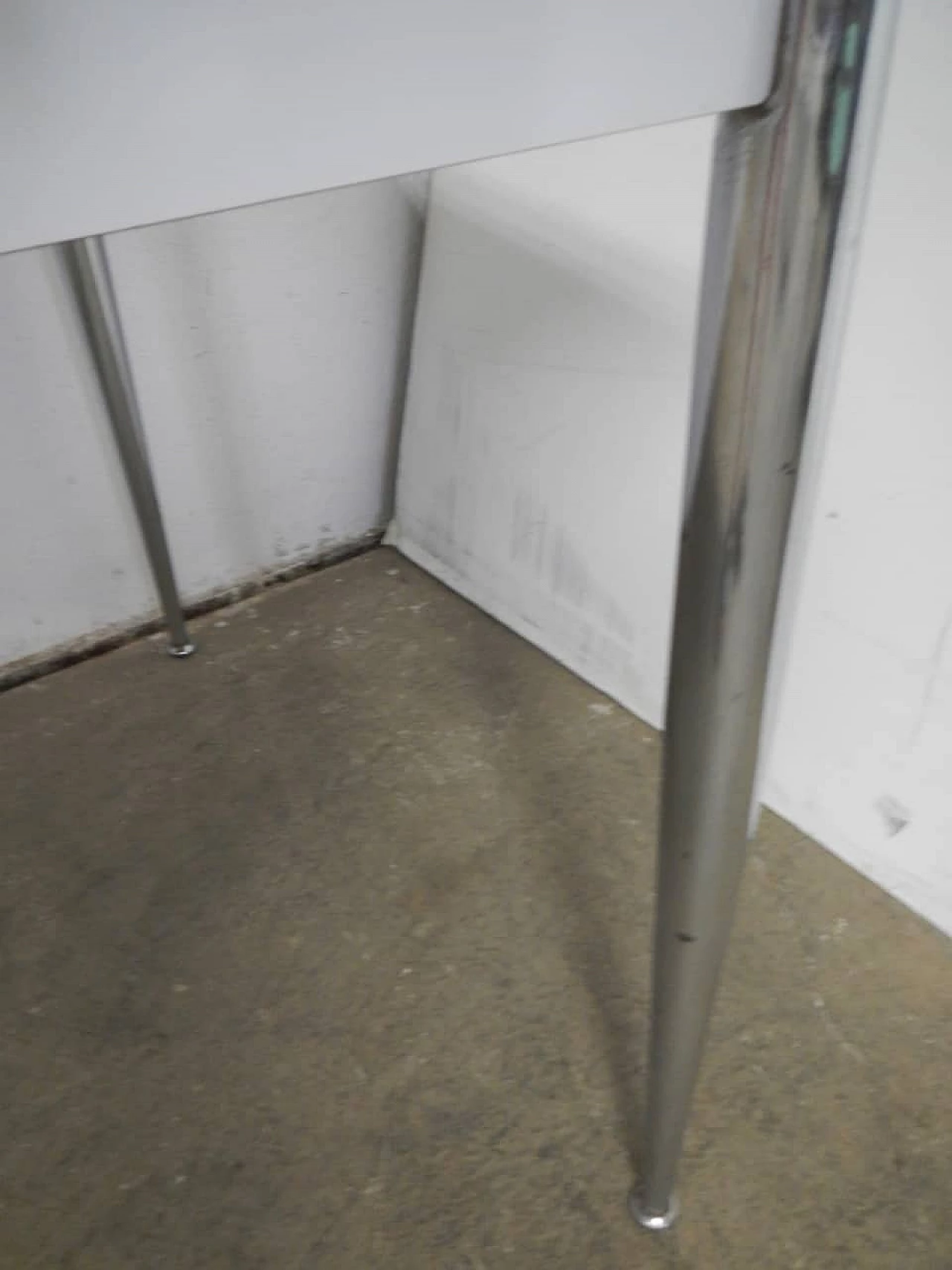 Kitchen table in green wood, 1970s 1