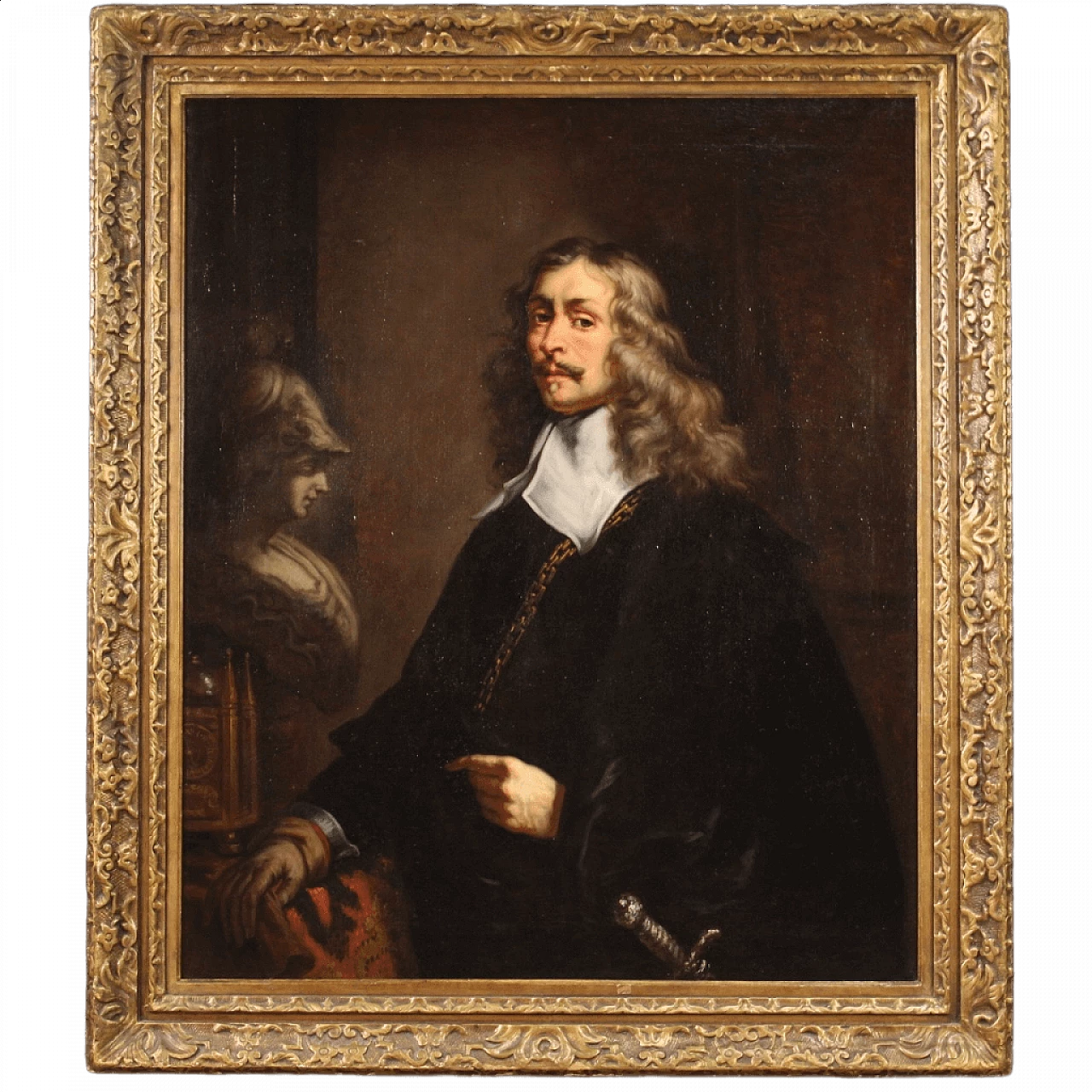 Portrait of Joachim Von Sandrart, oil painting on canvas, 18th century 13