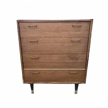 Mid-Century chest of drawers in teak, 1960s