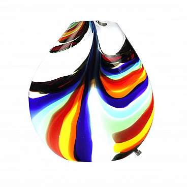 Lampada a vaso multicolore in vetro di Murano