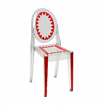 Victoria Ghost chair in polycarbonate by Philippe Starck for Kartell