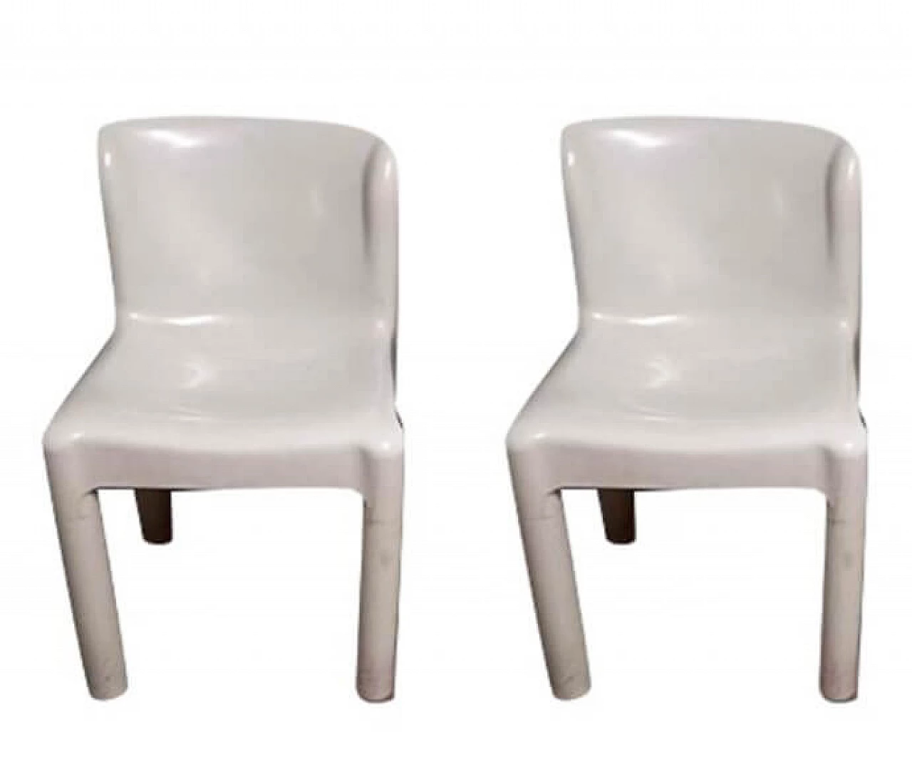Pair of chairs 4875 by Carlo Bartoli for Kartell, 1970s 1