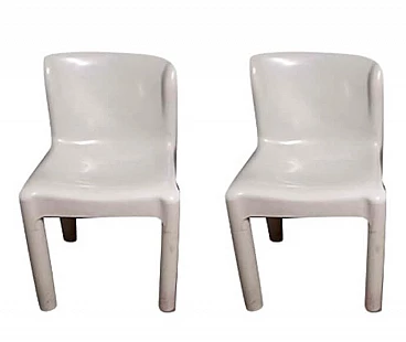 Pair of chairs 4875 by Carlo Bartoli for Kartell, 1970s