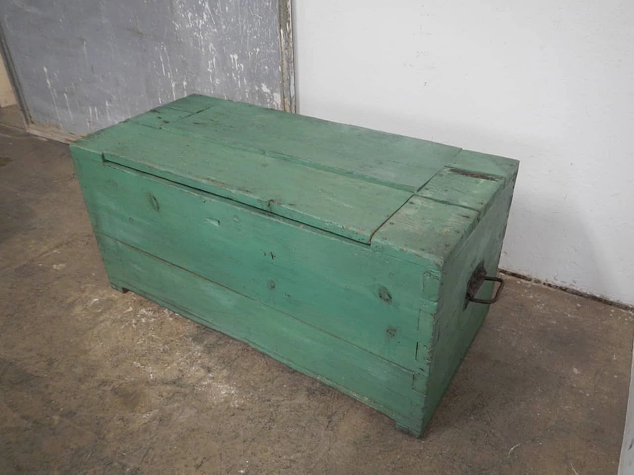 Chest in colored larch wood, 1950s 7