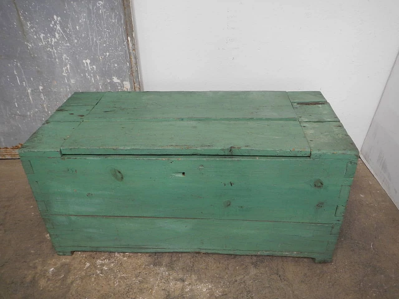 Chest in colored larch wood, 1950s 9