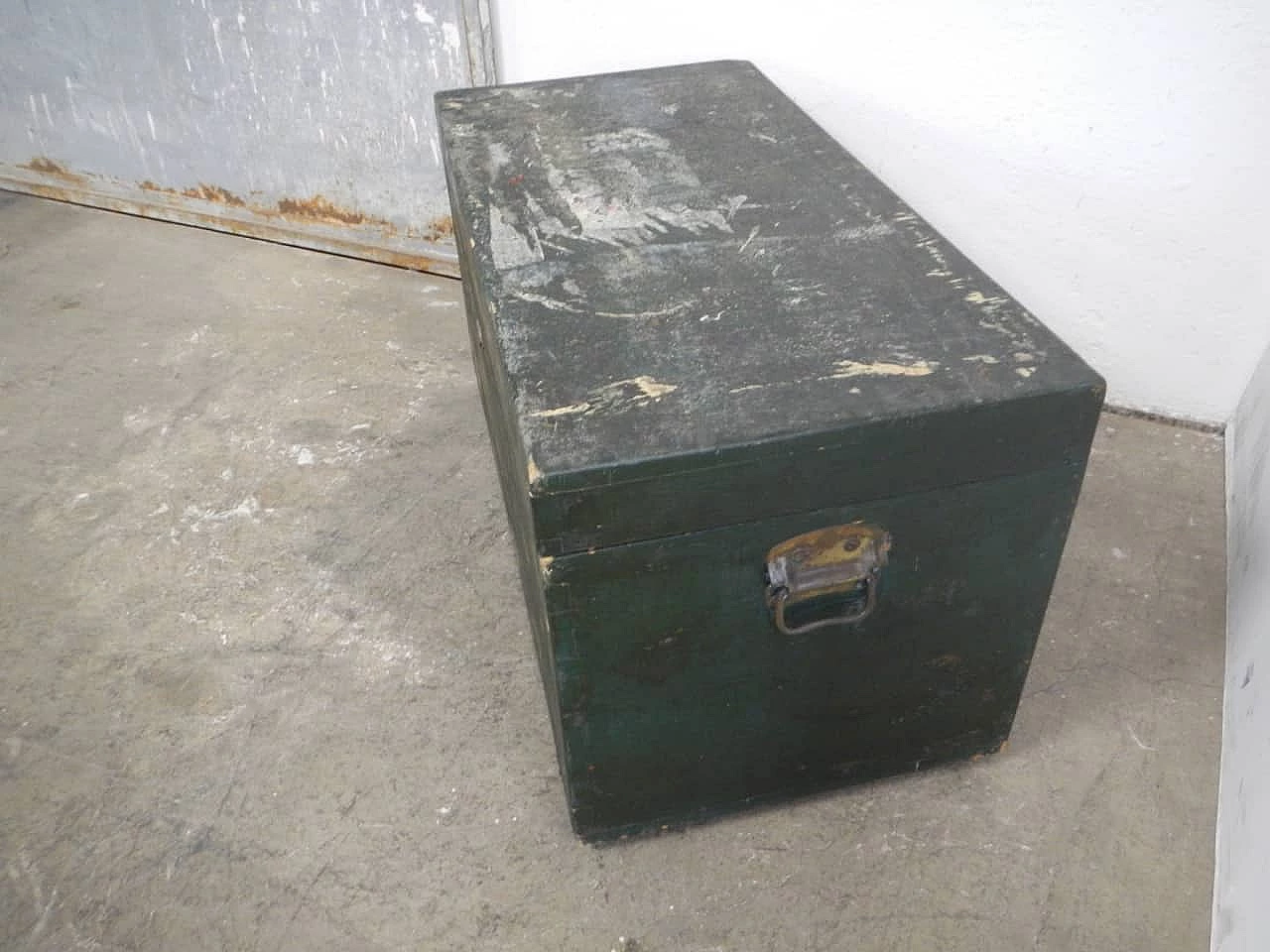 Trunk in wooden with steel lining, 1940s 6