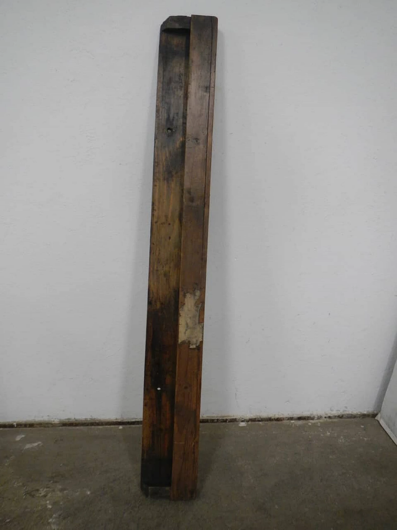 Bookcase in wooden wall, 1950s 3