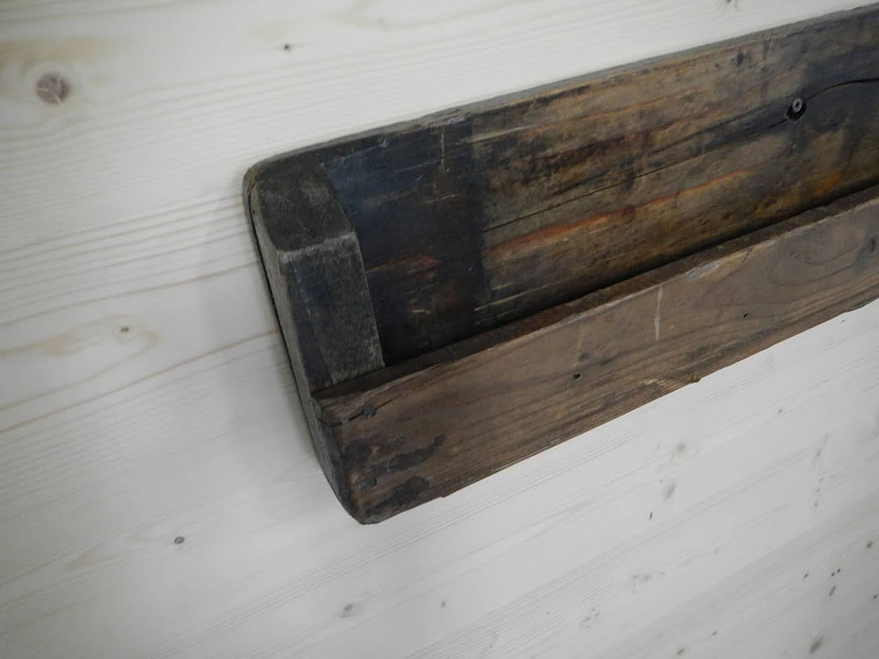 Bookcase in wooden wall, 1950s 6