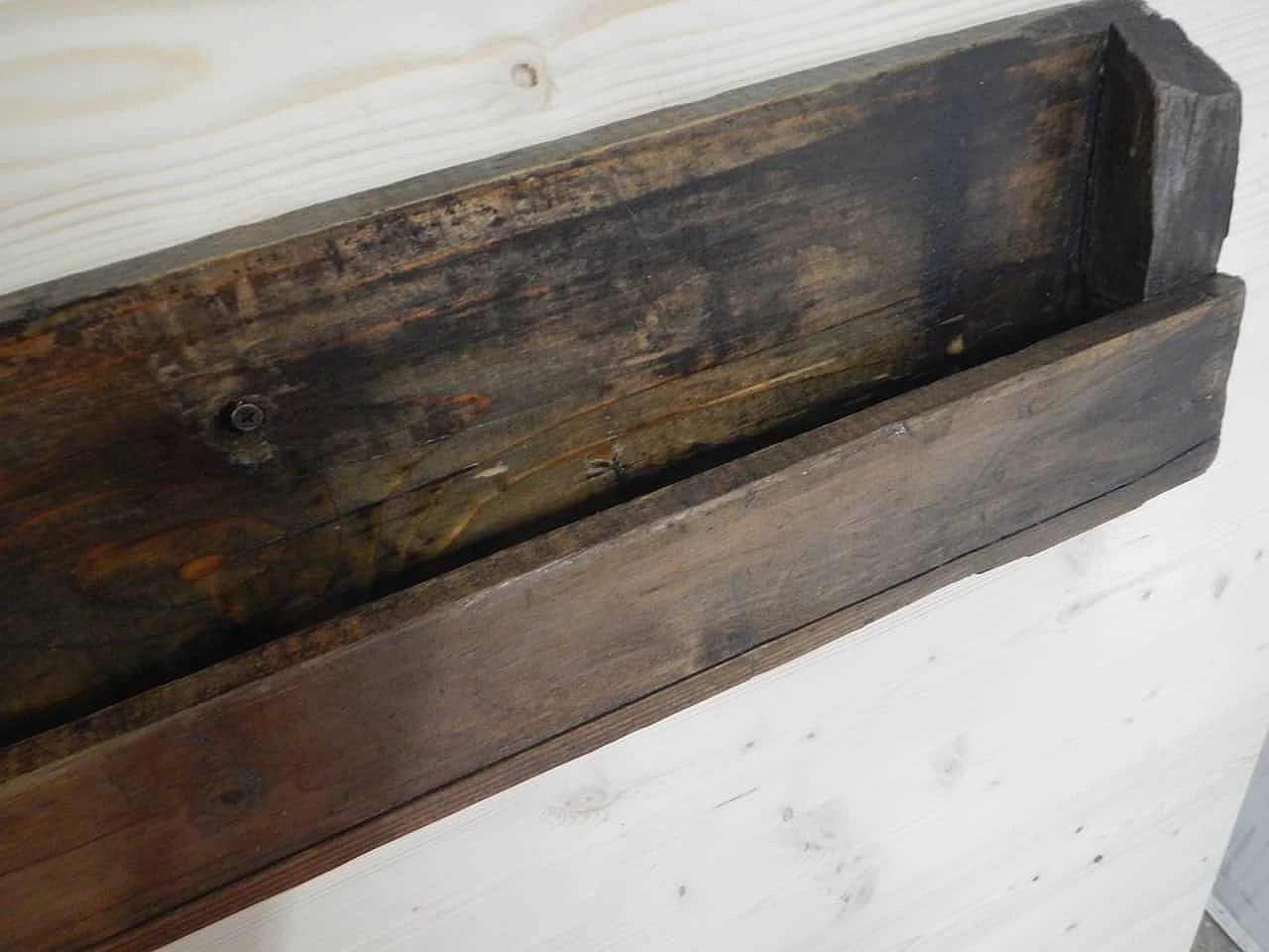 Bookcase in wooden wall, 1950s 7