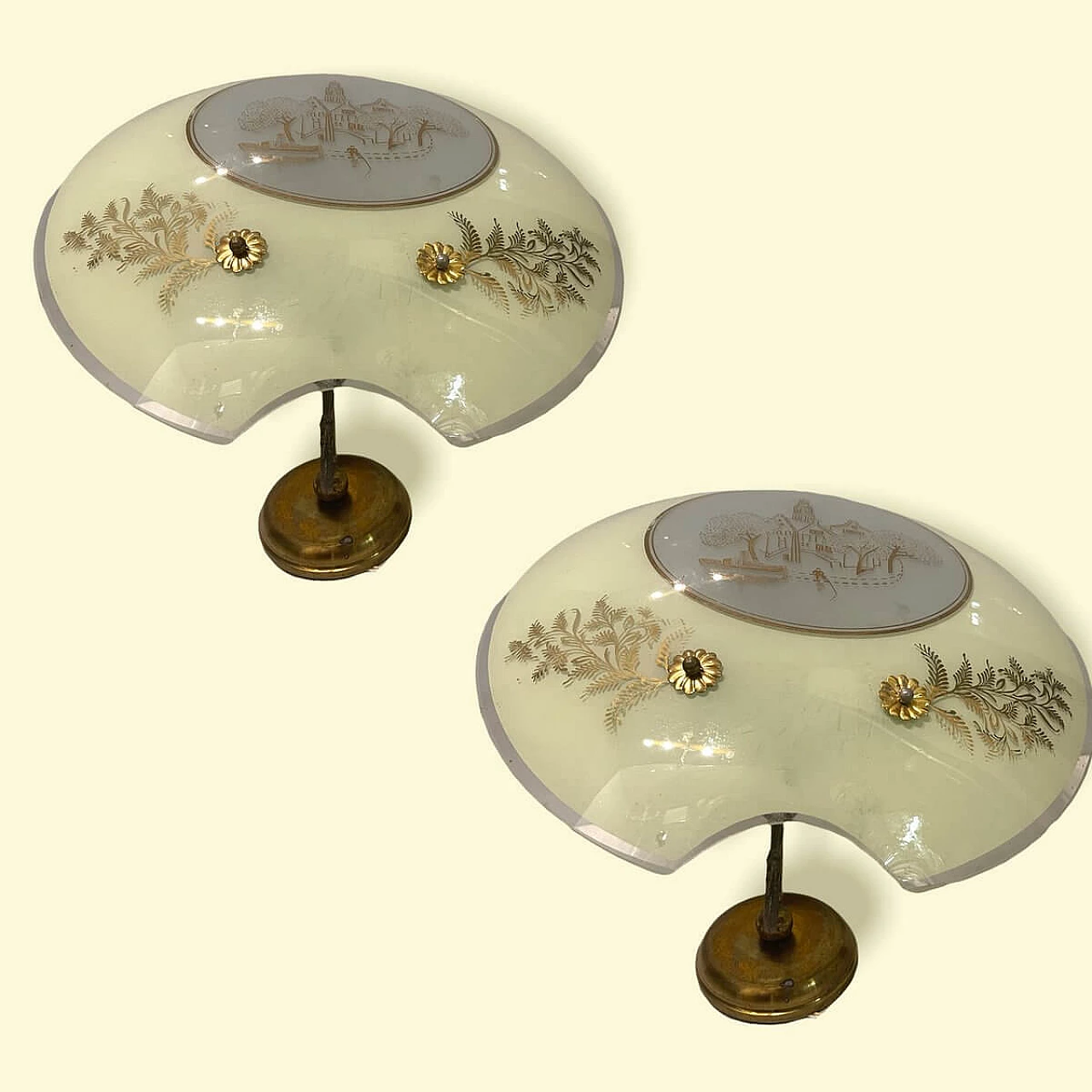 Coppia di applique in stile Liberty, anni '40 10