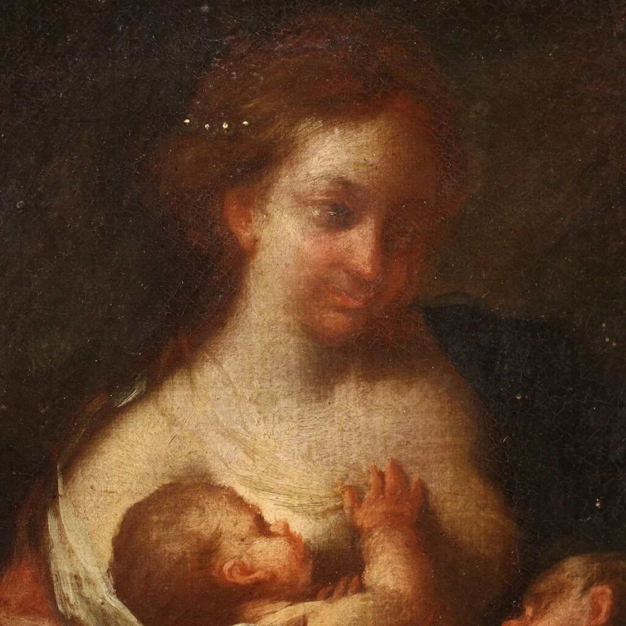 Oil on canvas depicting The Allegory of Motherhood, 18th century 10