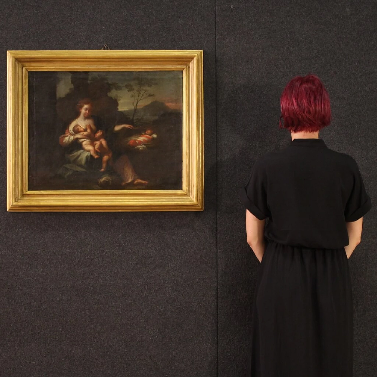 Oil on canvas depicting The Allegory of Motherhood, 18th century 12