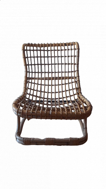 BP9 bamboo armchair by Tito Agnoli, 1970s