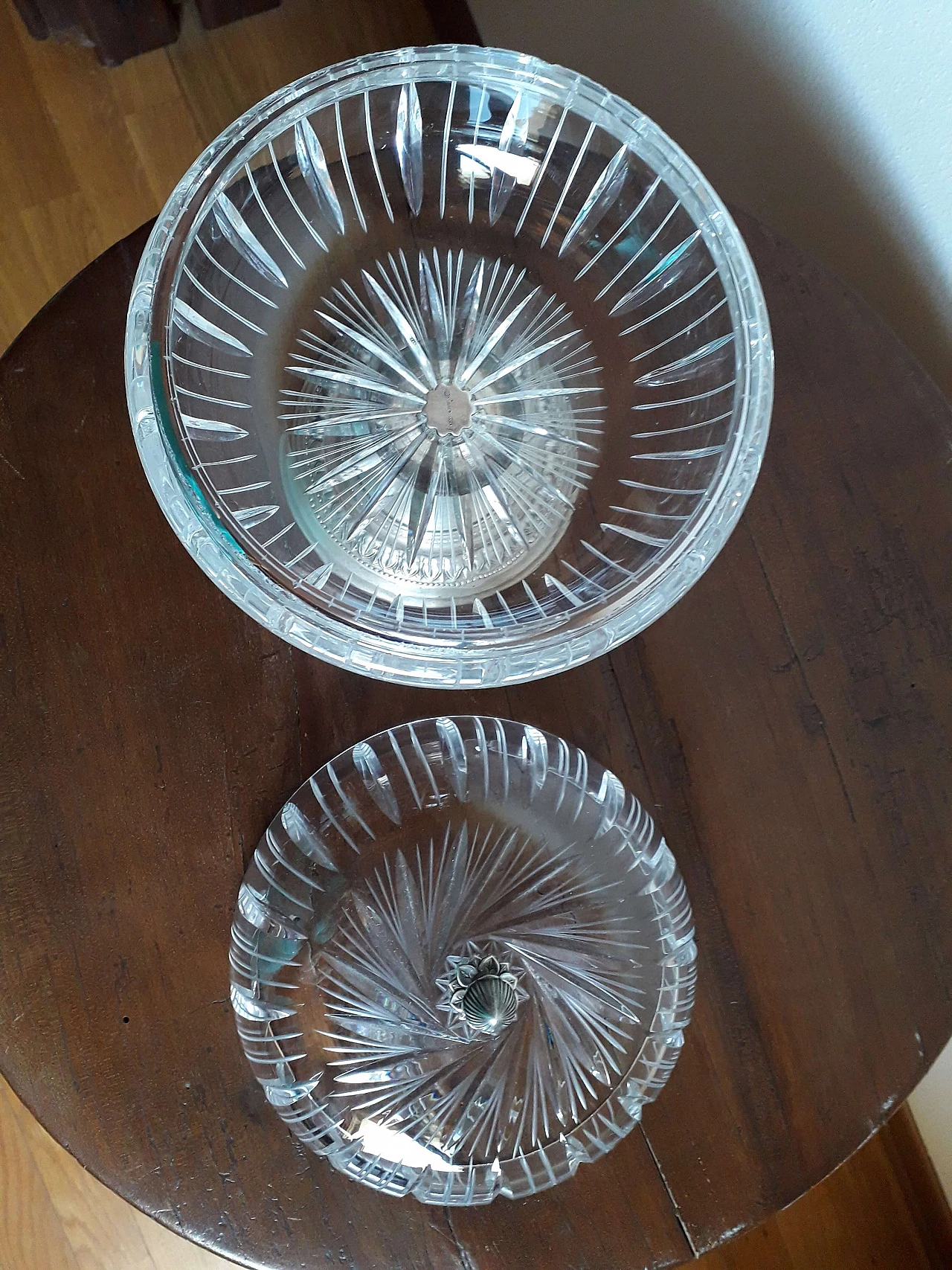 Crystal and silver jewellery box, 1980s 4