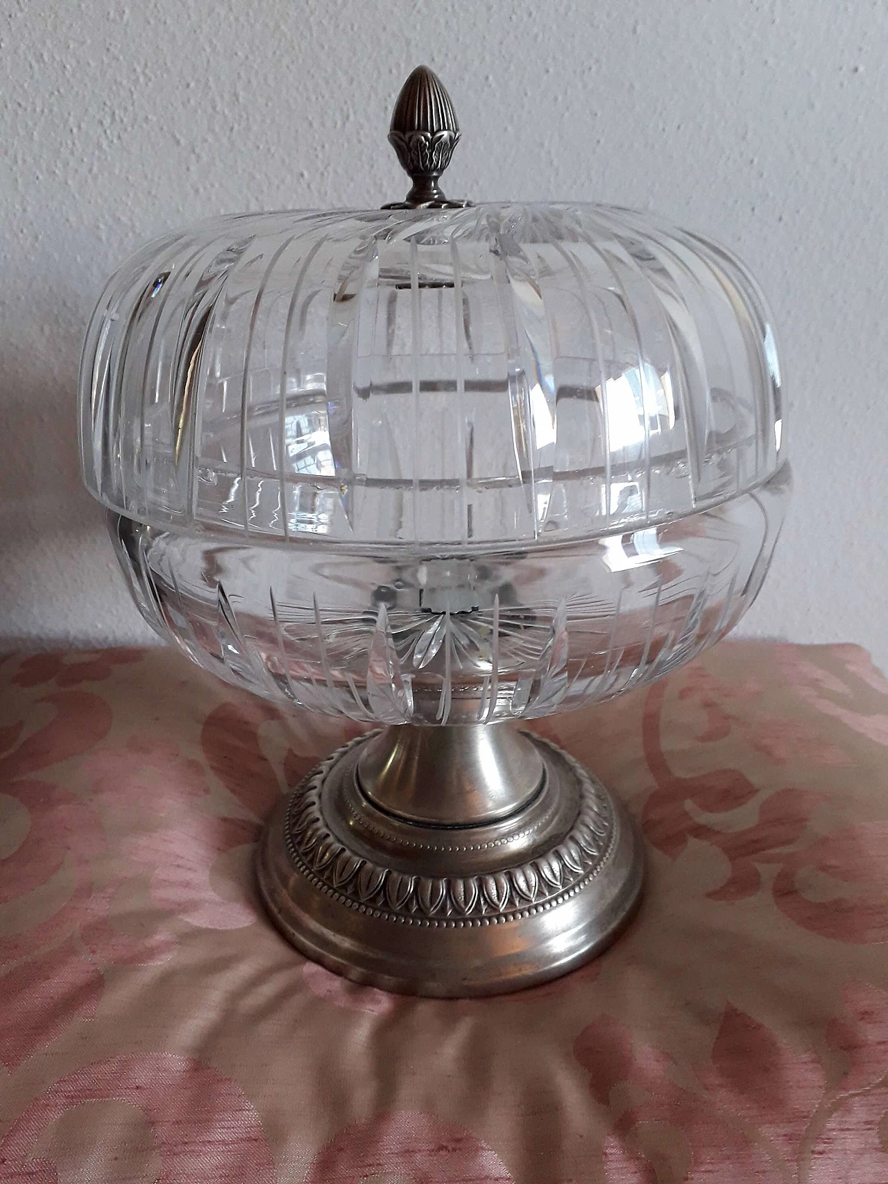 Crystal and silver jewellery box, 1980s 6