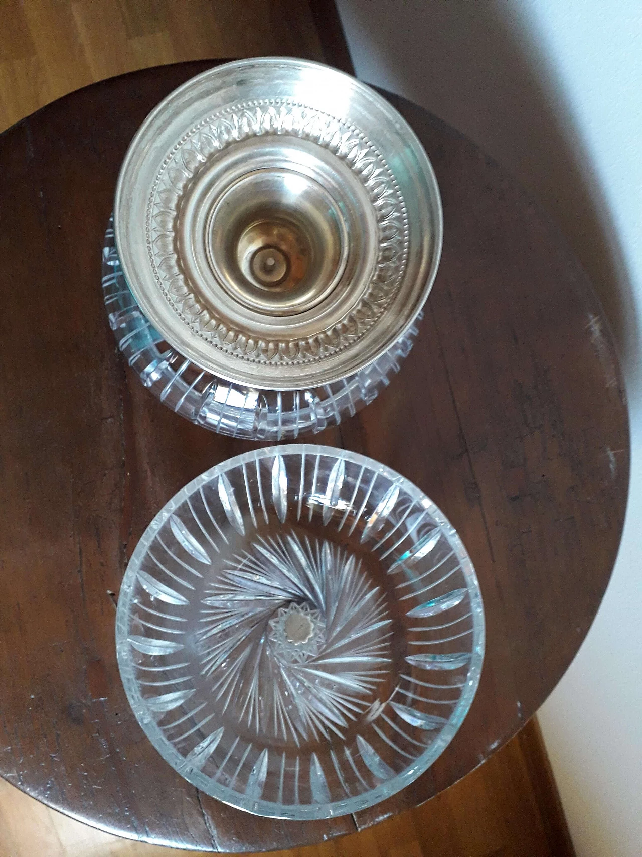 Crystal and silver jewellery box, 1980s 9