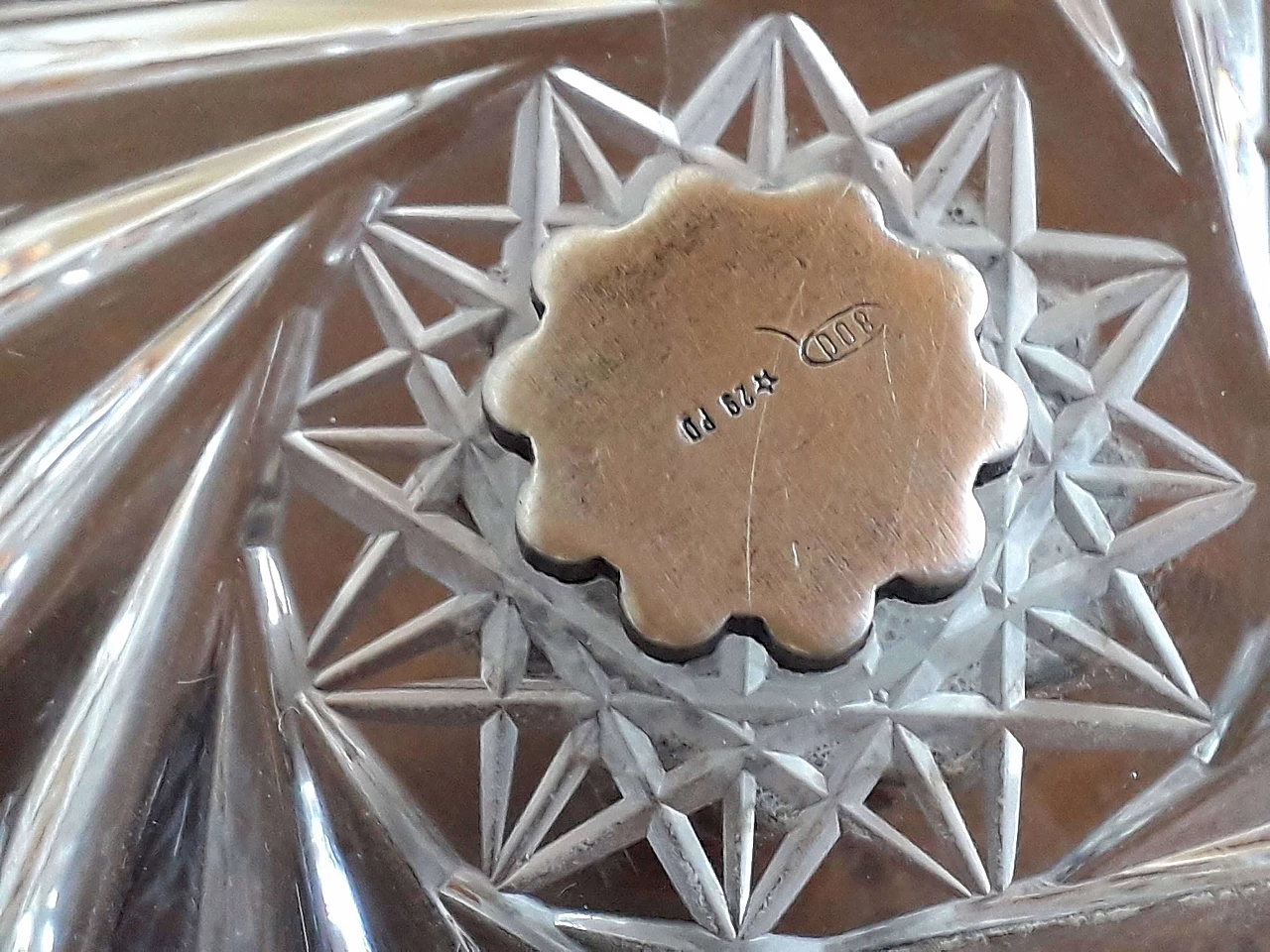 Crystal and silver jewellery box, 1980s 11