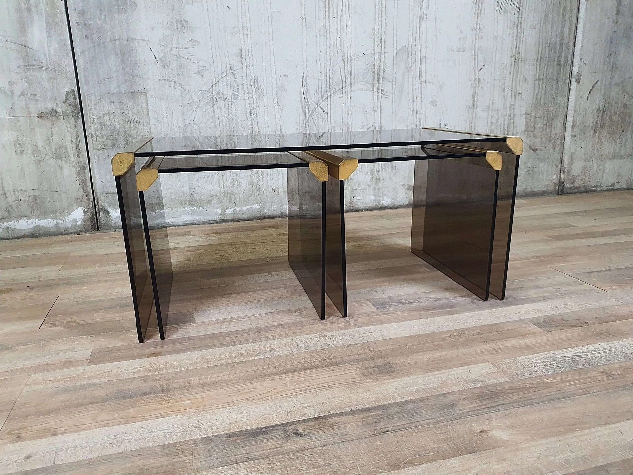 Stackable tables T33 and T35 by Gallotti for Gallotti & Radice, 1980s 2