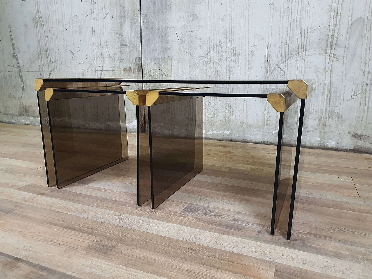 Stackable tables T33 and T35 by Gallotti for Gallotti & Radice, 1980s 4