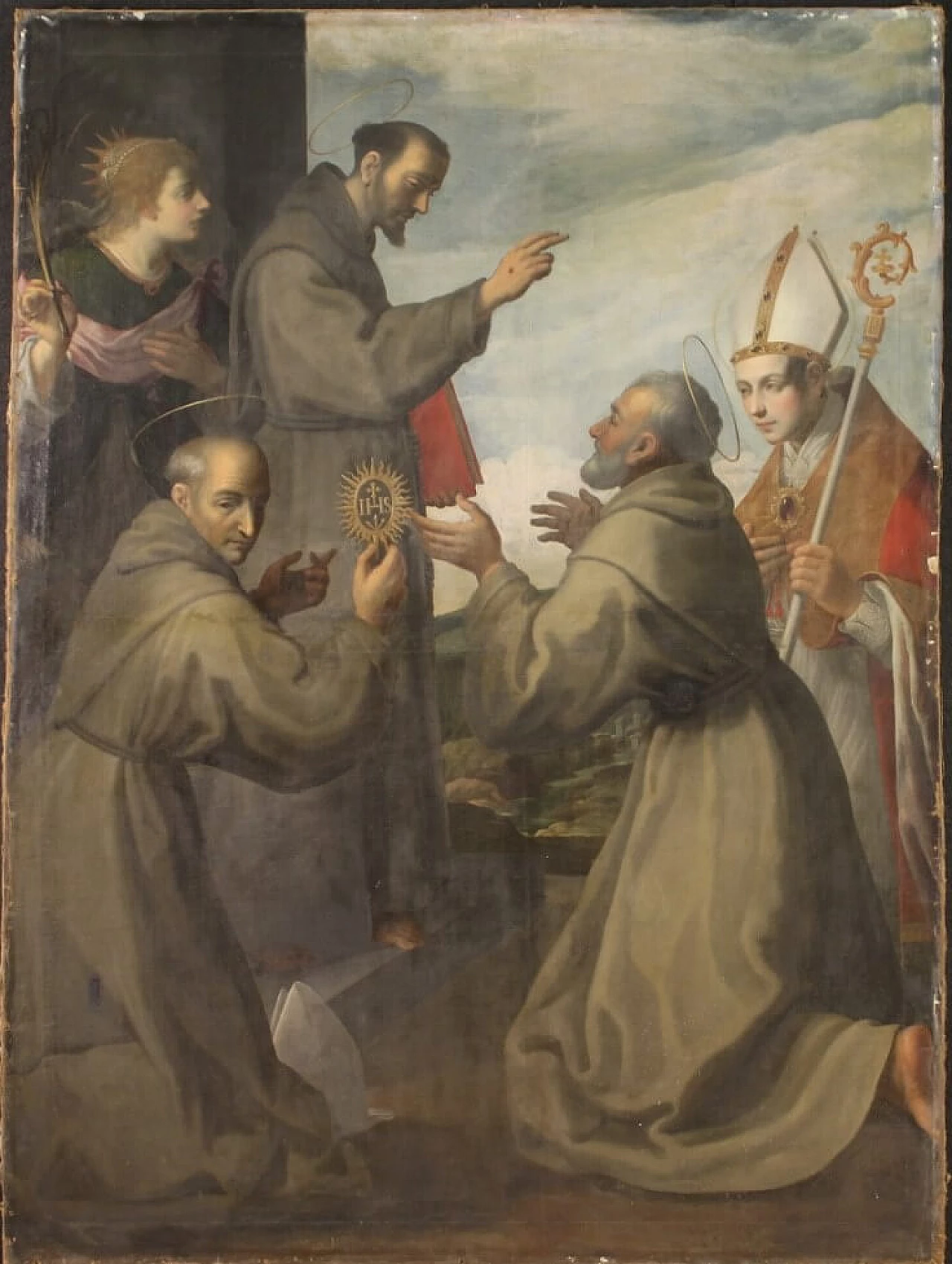 oil on canvas Jesuit religious theme, 17th century 13