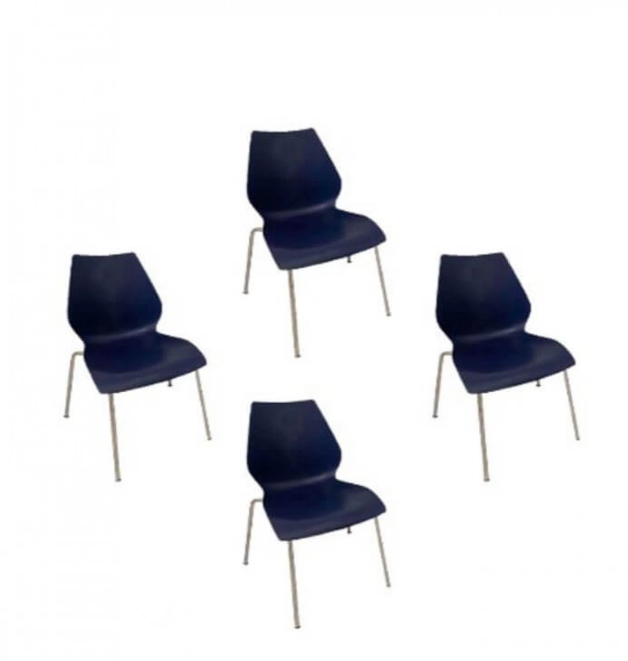 4 Maui Chairs by Vico Magistretti for Kartell, 1990s 1