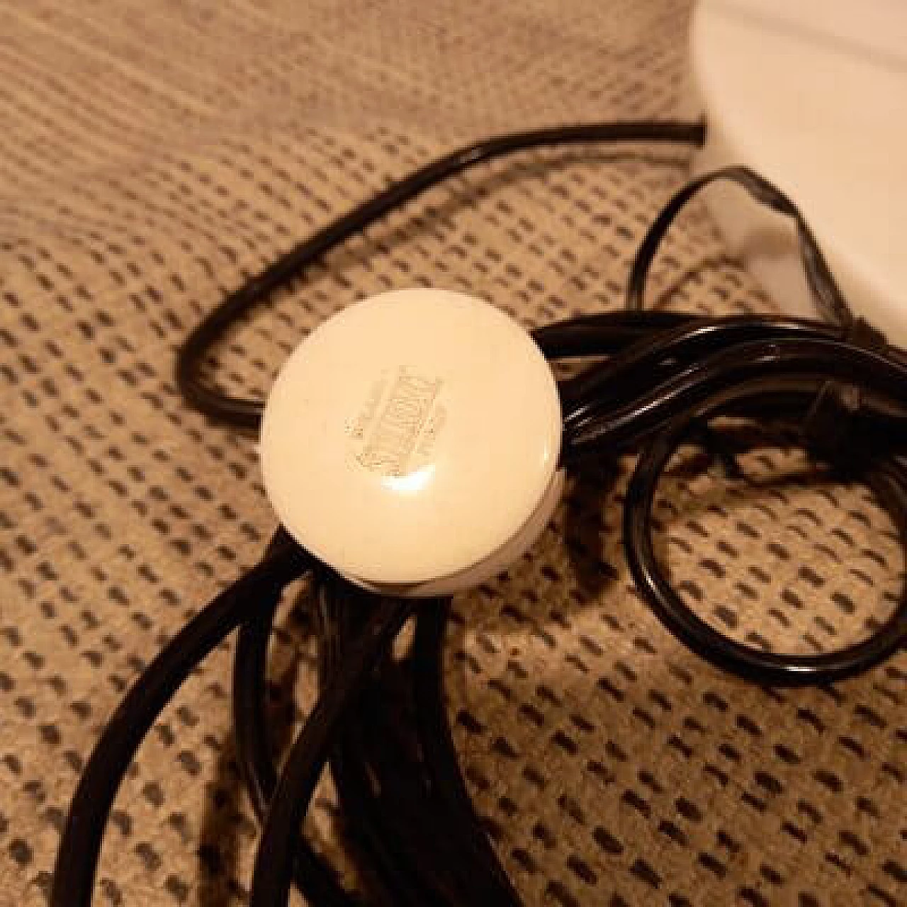 Brass and opaline glass floor lamp with white marble base by Stilnovo, 1950s 12