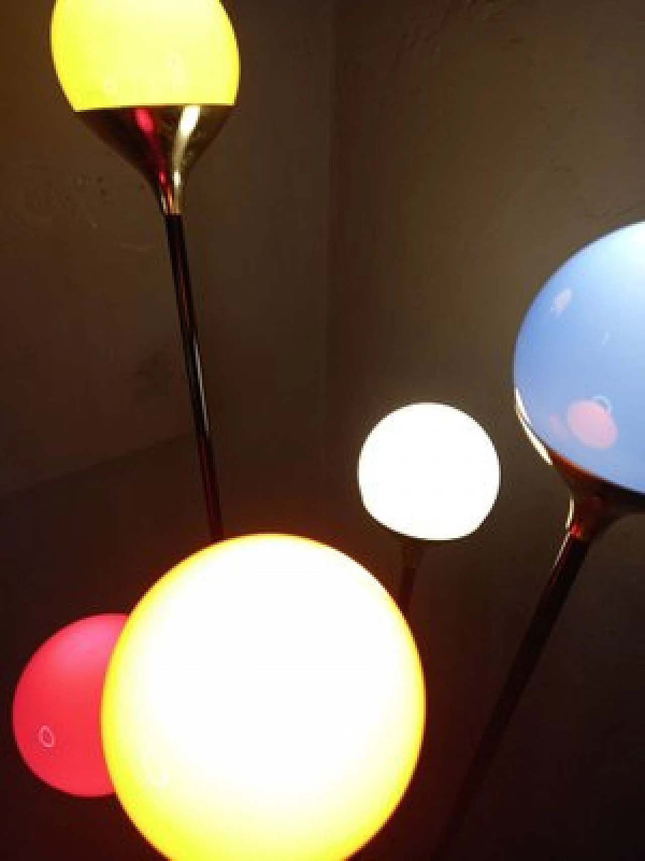 Alberello iron, brass and marble floor lamp by Stilnovo 5