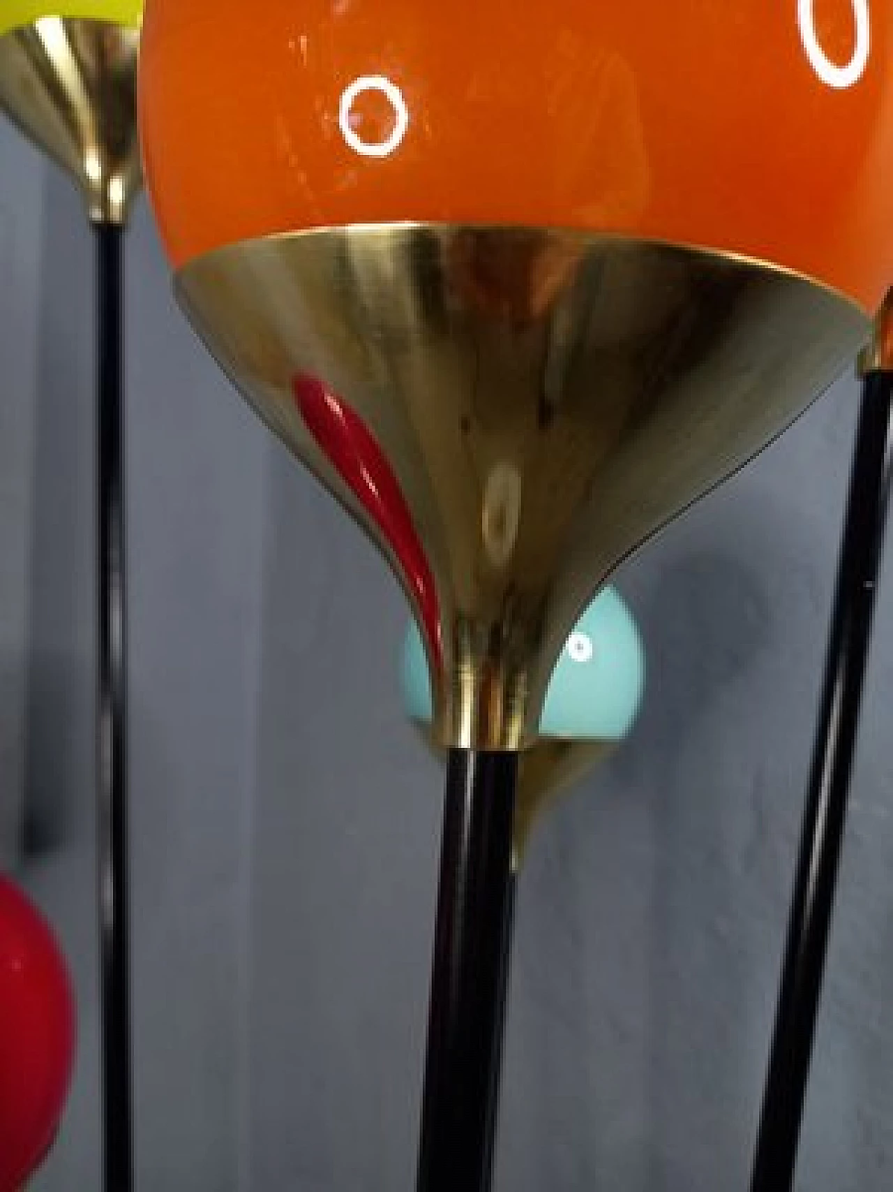 Alberello iron, brass and marble floor lamp by Stilnovo 10